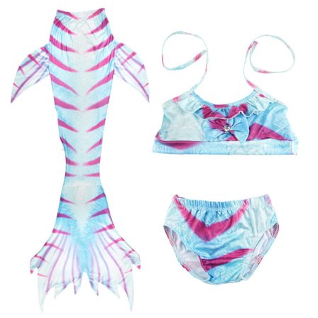 Havfruehaler til Svømning til Piger Børn Havfrue Badetøj