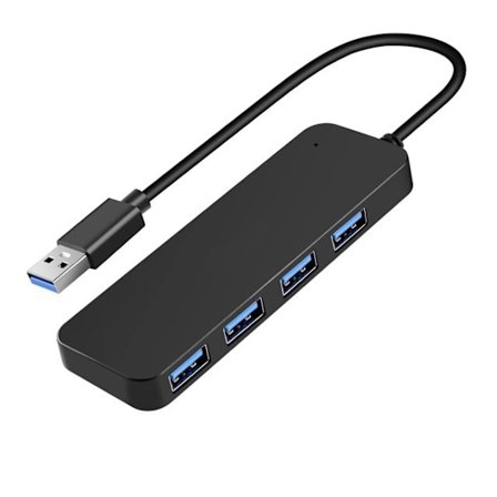 4-porters USB-hub 3.0, T-Sound USB-splitter for bærbar PC, Ps4-nøkkel