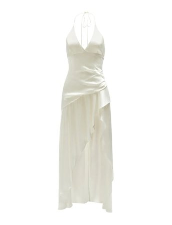 Sorella Halter Dress White Bardot