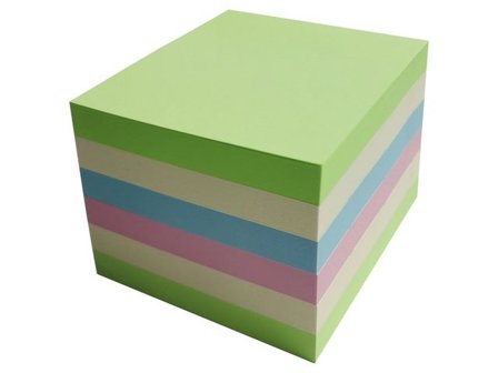 LYRECO Notes recycled 75x75mm 6/fp - Lyreco - Kontorsmaterial - Notes och Post-It - Notes - Färgade