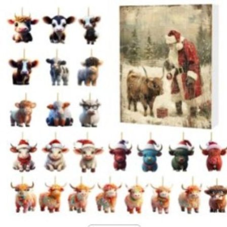 -Border Ny Produkt Blind Box Djur Blind Box 24 Rutor Nedräkningskalender Blind Box Akrylhänge