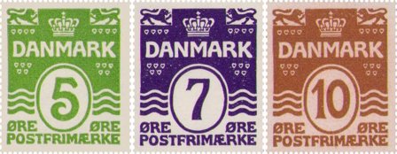 Danmark 1930 - AFA 183-185 - Postfrisk