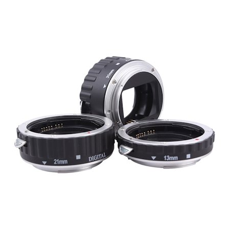 3 Pak 21mm 31mm 13mm Makro Linse Ring Adapter til Canon EOS DSLR-kameraer Silver