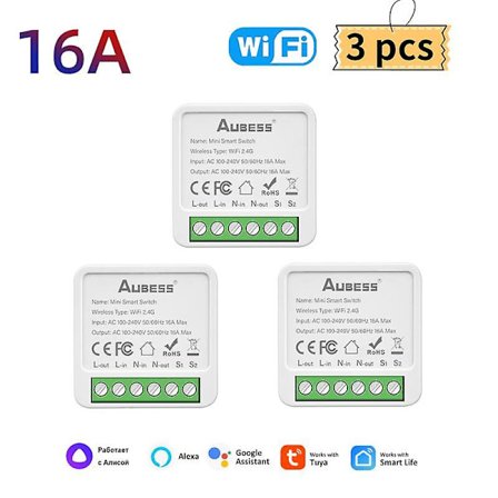 Tuya Mini Wifi ja Zigbee -kytkin DIY 2-suuntainen ohjausajastinreleen automaatio