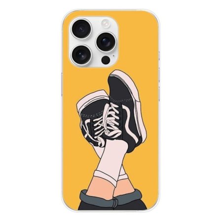 Silicone-fodral - Kompatibel med Apple iPhone 16 Pro - design sneakers