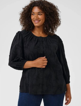 Kaffe Curve Kclaima Shirt - Black - 46