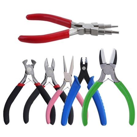 6 kpl Taivutettu Pihti Helmien Valmistukseen Kaulakorut Korvakorut Rannekorut DIY Työkalut