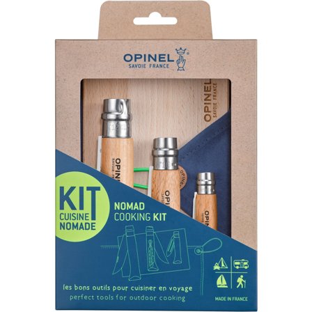 Opinel Nomad Matlagingssett ' - 'Stål og tre
