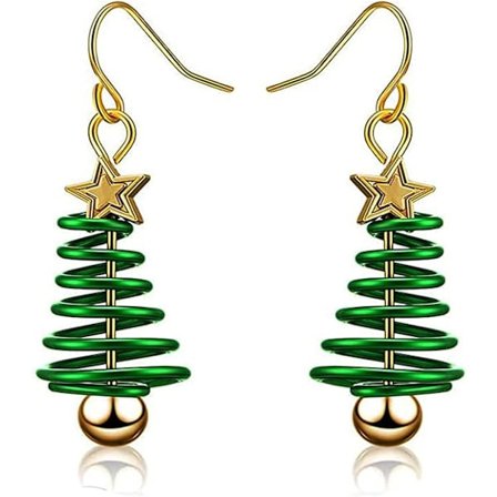 Juletræ Øreringe til Kvinder