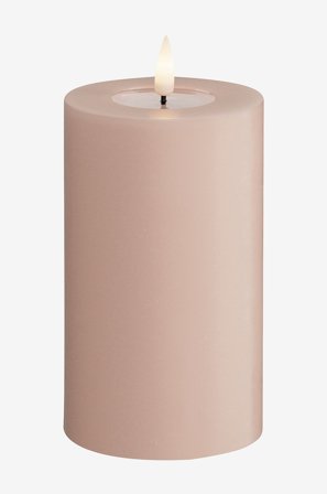 DeluxeHomeart - LED-søylelys 7,5x12,5 cm - Rosa - Lys - Fra Homeroom