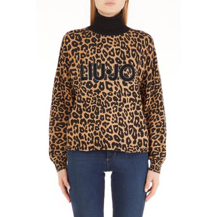 Liu Jo Turtlenecks Brun, Dame Rullekraver, Størrelse: XS