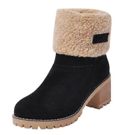 Vinter Komfortable og Varme Plys Ankelstøvler til Kvinder