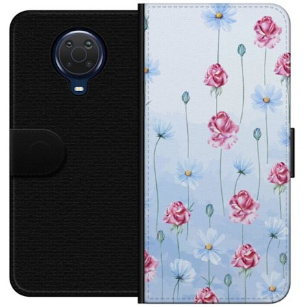 Kompatibel Tegnebogsetui til Nokia G20 Petal Reverie Sky Blue