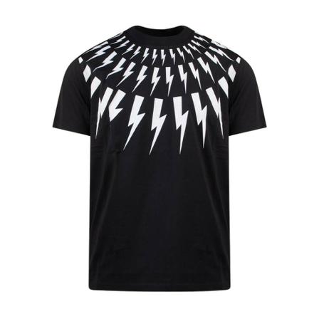 Neil Barrett, T-Shirt Zwart, Heren, Maat:S