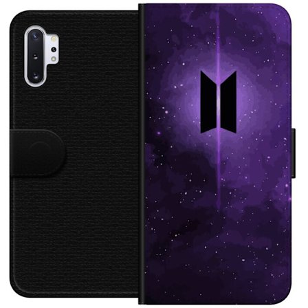 Kompatibelt Lommeboketui til Samsung Galaxy Note10+ BTS-logo lilla galakse kpop armé plakat rom verdensrommet stjerneskudd koreansk musikk band symbol