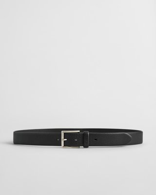 GANT - Klassisk skinnbelte til herre til herre black