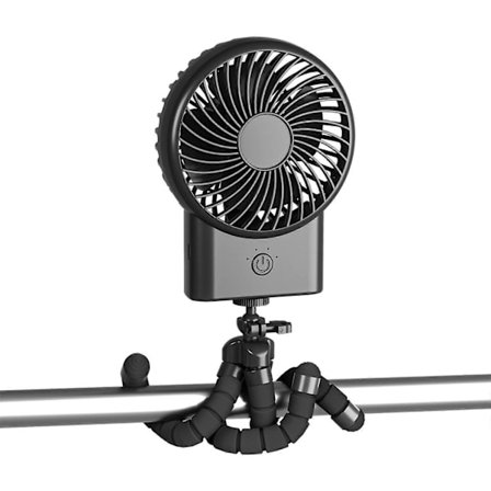 2000mAh Blæksprutte Ventilator Bærbar Håndholdt Ventilator Multifunktionel Holder Ventilator Skrivebord