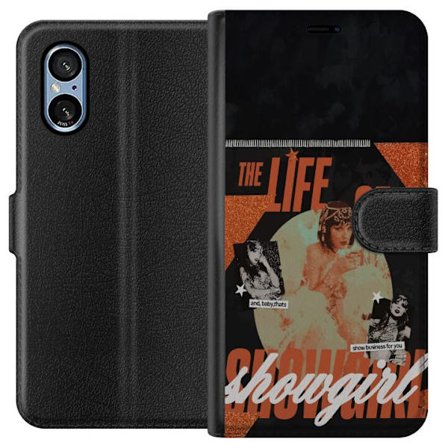 Kompatibelt Plånboksfodral till Sony Sony Xperia 5 V Taylor Swift Livet som Showgirl - Blå Scenlook Konsertdrottningstil