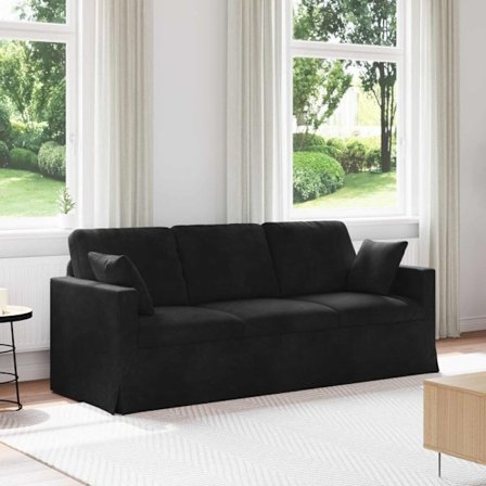 Soffa 180cm Svart Metall