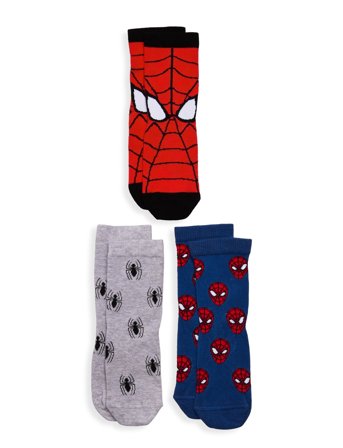 Lindex Sock 3 P Sb Spiderman - Multi/patterned - 22/24