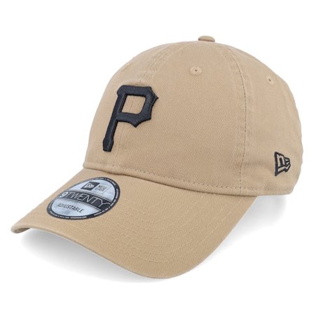 New Era - MLB Beige unconstructed Cap - Pittsburgh Pirates MLB Khaki Dad Cap / Unconstructed @ Hatstore