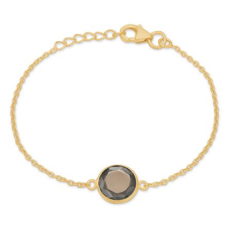 Frk. Lisberg Cat bracelet smokey quartz Gul, Dame Armbånd