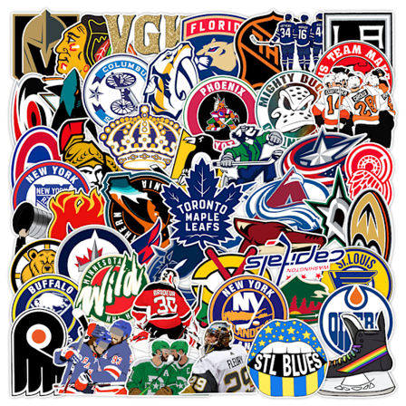 50 stk klistermærker - Ishockey graffiti klistermærker Bagage køleskab skateboard klistermærker