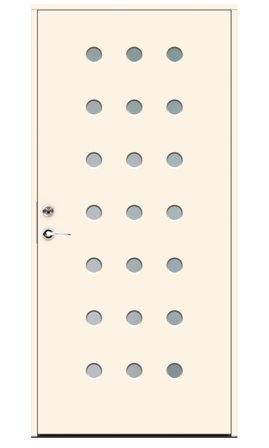 Swedoor Domino Ytterdörr vit (S 0502-Y) 888x2080 mm, Dörrar