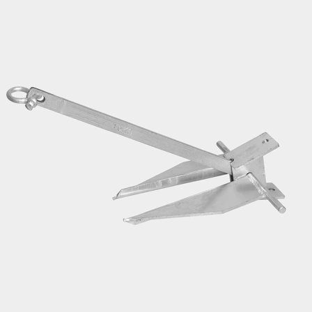 Danforth anchor NOCK Litegrip, galvanized steel + shackle, 4 kg