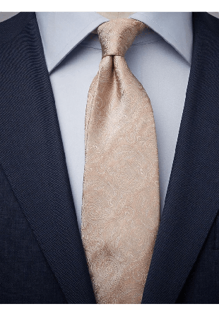 John Henric Paisleymönstrad Högtidlig Slips Accessoarer Herr Gul 8