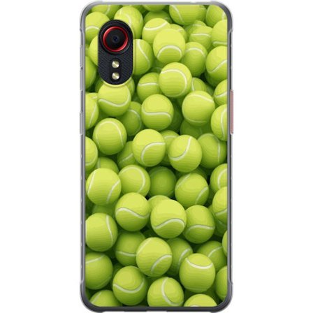 Kompatibel Mobilcover til Samsung Samsung Galaxy Xcover 5 Mønster af grønne tennisbolde i høj detalje, sporty motiv med gentagende tekstur og stær