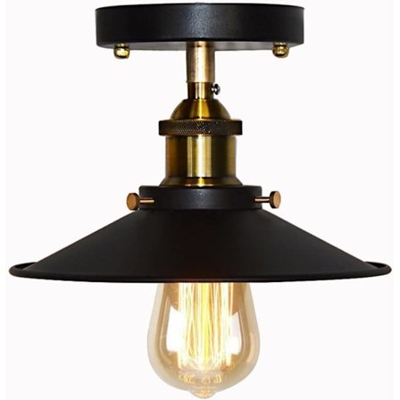 Paraply Loftlampe Semi Flush Mount Armatur Retro I