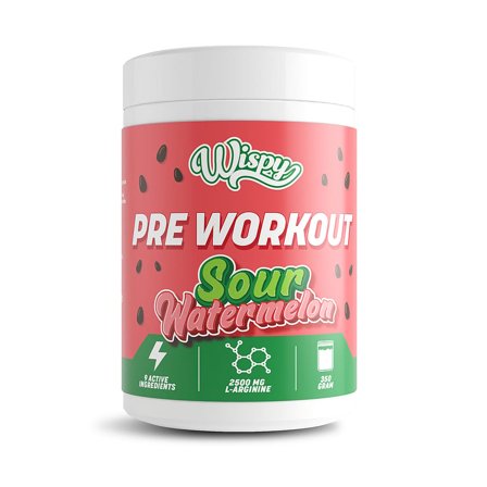 Wispy Nutrition Pre Workout 350 g Sour Watermelon, Helse & Madvarer, Energi, Pre-workout