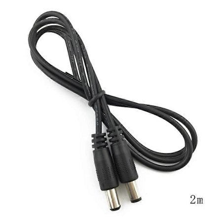 DC5.5x2.1mm Han-Han Stikforbindelse Barrel Jack Strømadapter Forlængerkabel