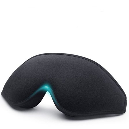 3D Sleep Mask silmämaski lentomatkoille, nukkumiseen ja päiväunille Black