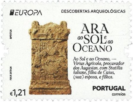Portugal - Europa 2025 Nationale arkæologiske opdagelser - Postfrisk frimærke