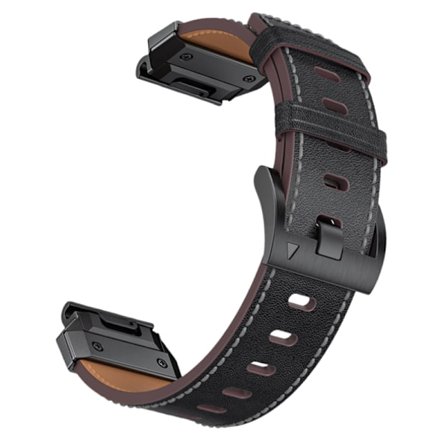 Klockarmband i Äkta Läder för Garmin Fenix 8/7X/7/6/5/965