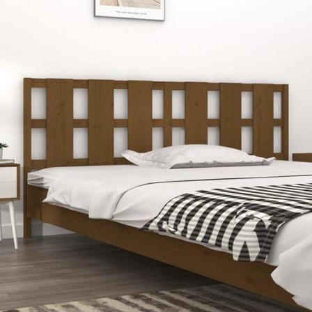 Vidaxl Sänggavel Honungsbrun 205,5x4x100 Cm Massiv Furu Brun