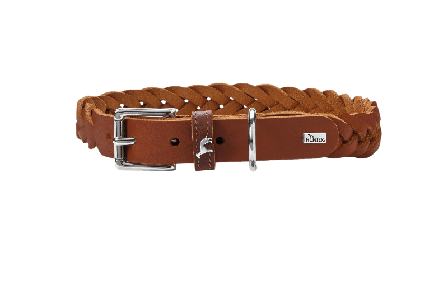 Hunter - Dog Collar Solid Education Special Cow Leather Cognac S-M 50cm - Hund - Halsbånd - ZOO.no