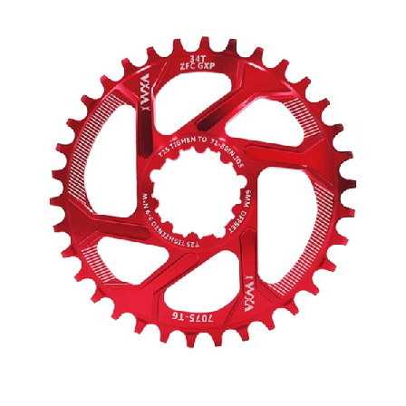 30T 32T 34T 36T 38T MTB Mountainbike GXP Kædehjuls Aluminiumlegerings Vevsæt Rød