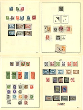 Danmark 1854-1980 - Samling i 1 fortryksalbum - Stemplet