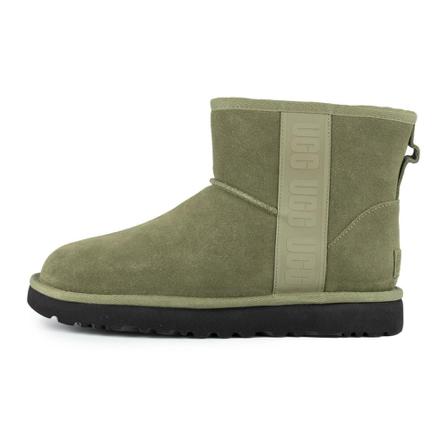 Ugg, W Classic Mini Side Logo Boots Groen, Dames, Maat:37 EU