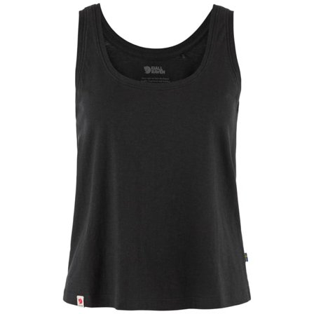 Fjällräven Hemp Blend Tank Topp M - female - Black - T-Skjortes & tank Topps
