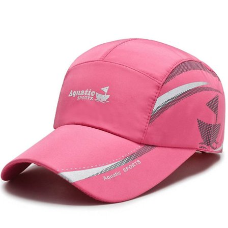 Qucik Dry Baseball Keps Golf Fiske Cap ROSA