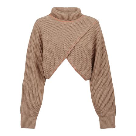 Msgm, Turtlenecks Beige, Dames, Maat:M