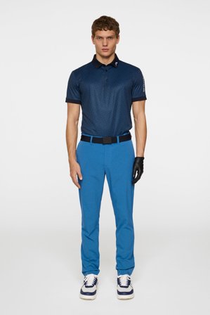 J.Lindeberg - Golf - Tour Tech Print Polo - Blue - Man - XL