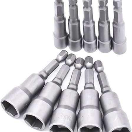 10 kpl 6-19 mm ruuvimeisselin kärkiadapteri kuusiokolo käsiporakone