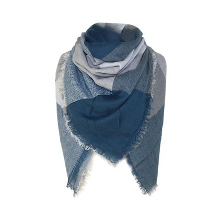 140*140 cm Kvinder Cashmere Stribet Stort firkantet tørklæde Sjal Tykt Hold Varmt Tørklæde