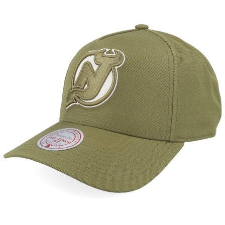 Mitchell & Ness - NHL Verde adjustable Cappellino - New Jersey Devils Fashion Pro Olive A-Frame Adjustable @ Hatstore