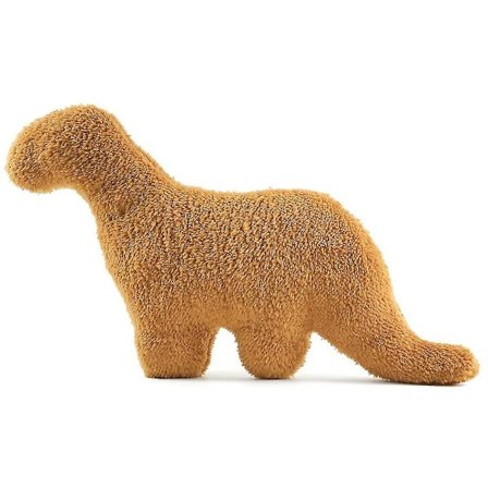 Dinosaurie kycklingnugget kudde plyschleksaker, mjuka dino stoppade djurleksaker dockor, presenter till barn heminredning(Brontosaurus)